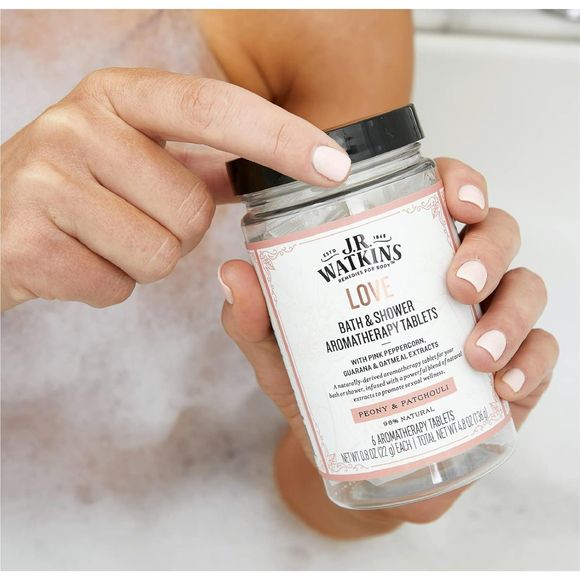 J.R. Watkins Love Bath & Shower Tablets, Peony & Patchouli Shower Steamers - Picture 7 of 8